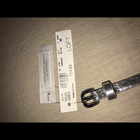 Loft-Silver skinny belt - Picture 2 of 7